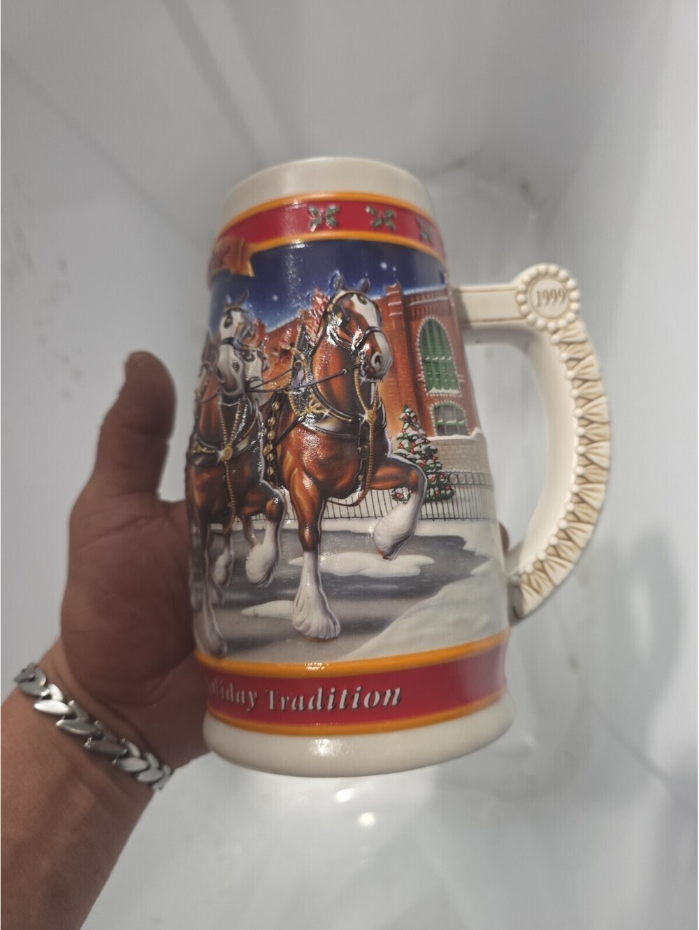 Budweiser Collecible Beer Stein. 1900-1999.